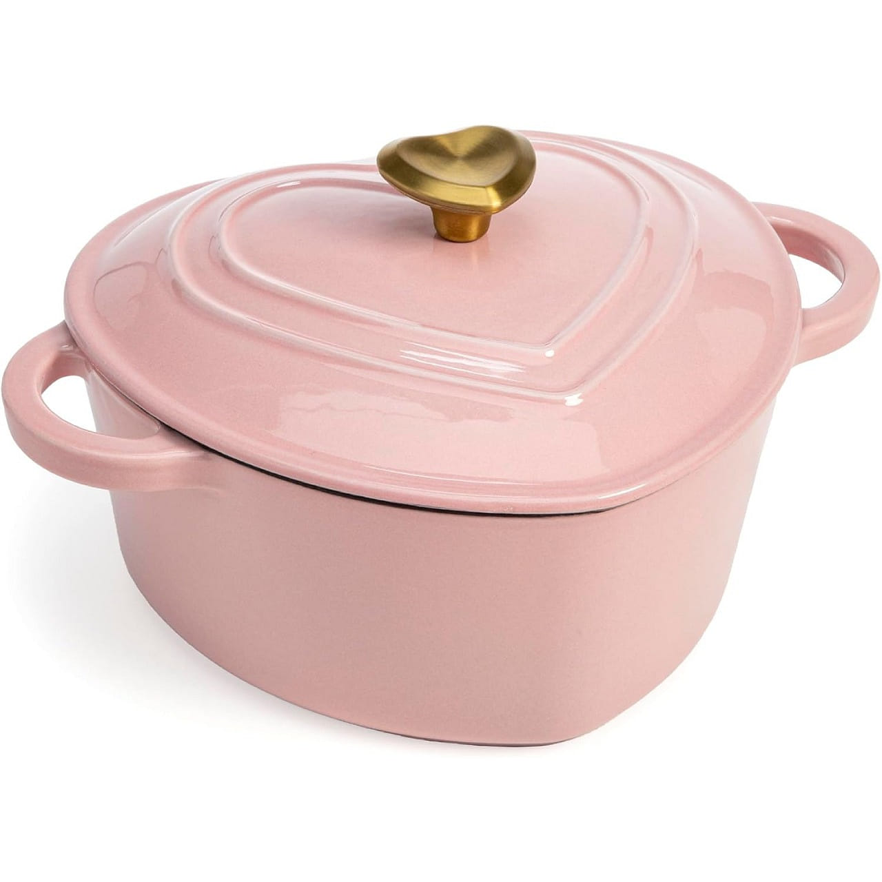 Enameled Cast Iron Dutch Oven Heart-Shaped Pot 1 each