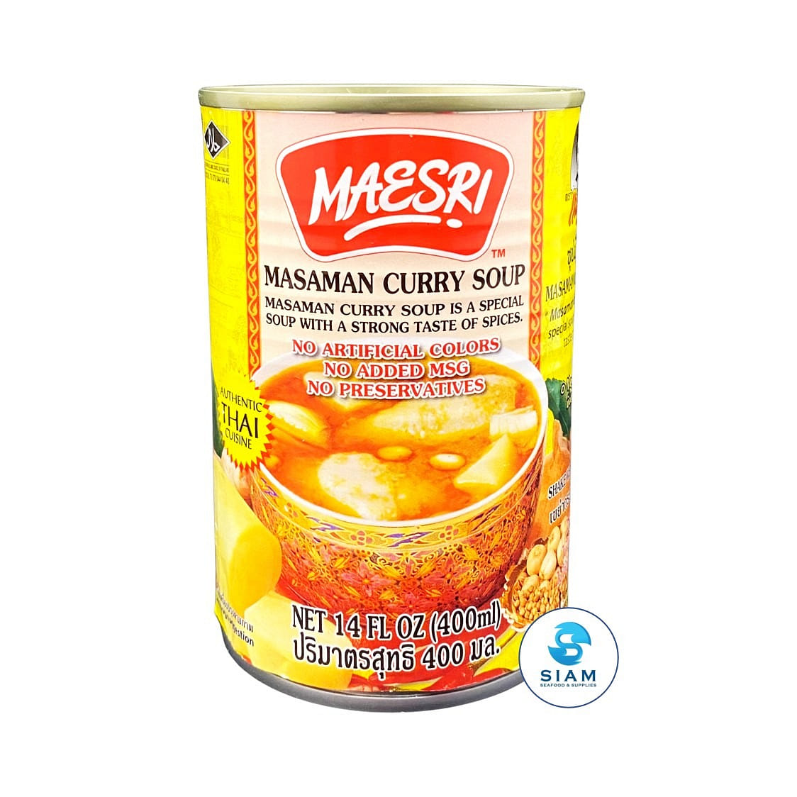 MaeSri 馬沙文咖喱湯，素食 14 液盎司