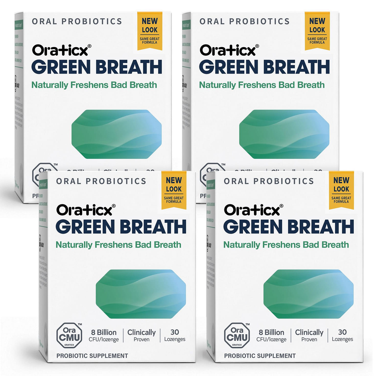 Oraticx Green Breath Oral Probiotics 4-Pack 30 count*4 pack