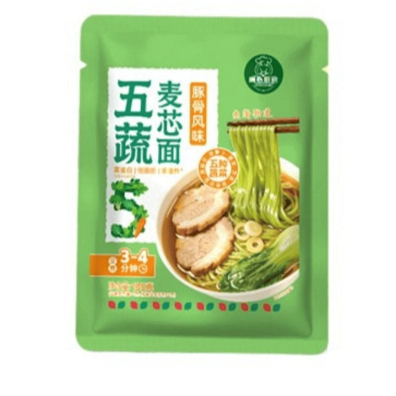 宏绿 บะหมี่ผัก5ชนิดไม่ทอด รสกระดูกหมู 105g*3 315 กรัม