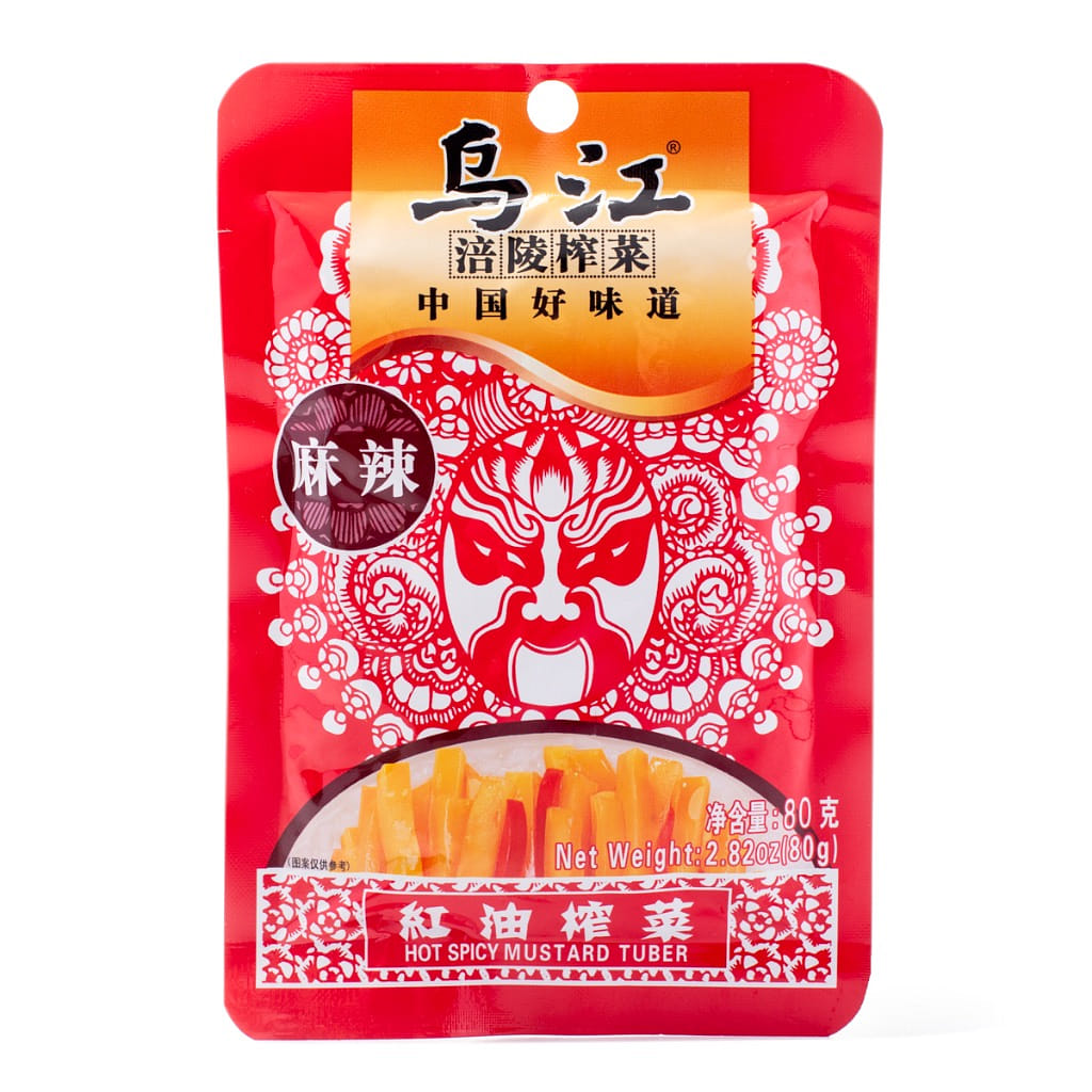 Wu Jiang 짜차이 마라 맛 80 그램*100 팩
