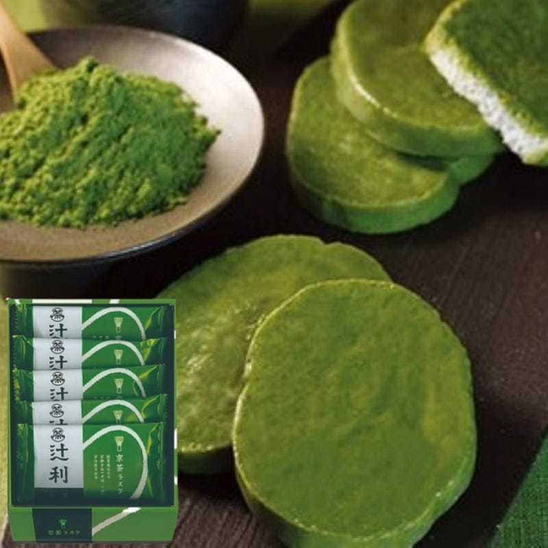 Tsujiri Kyoto Tea Rusk Matcha Western Sweets 5 pcs 1 케이스