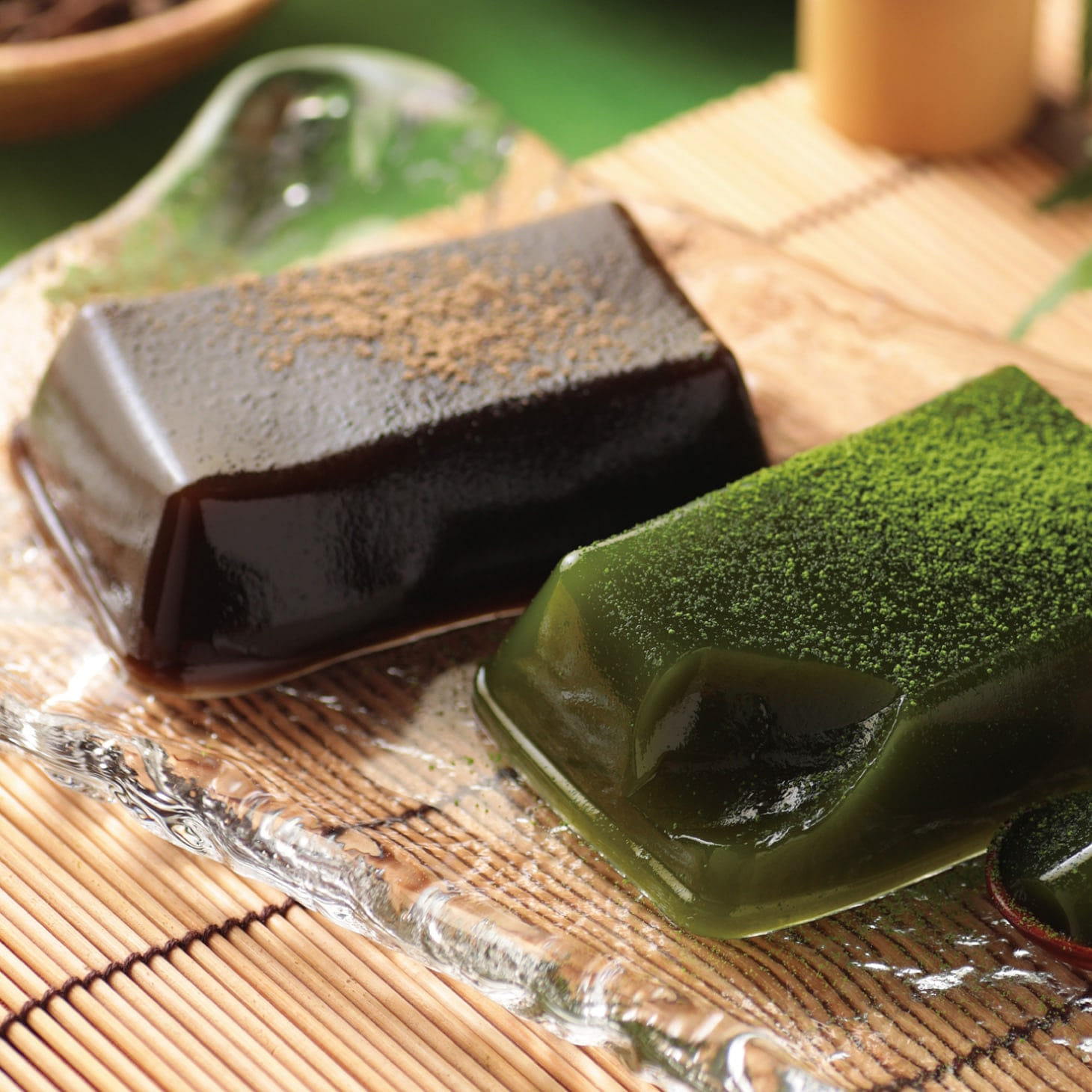 Tsujiri Matcha Hojicha Tea Fern Mochi 4pcs 1 개