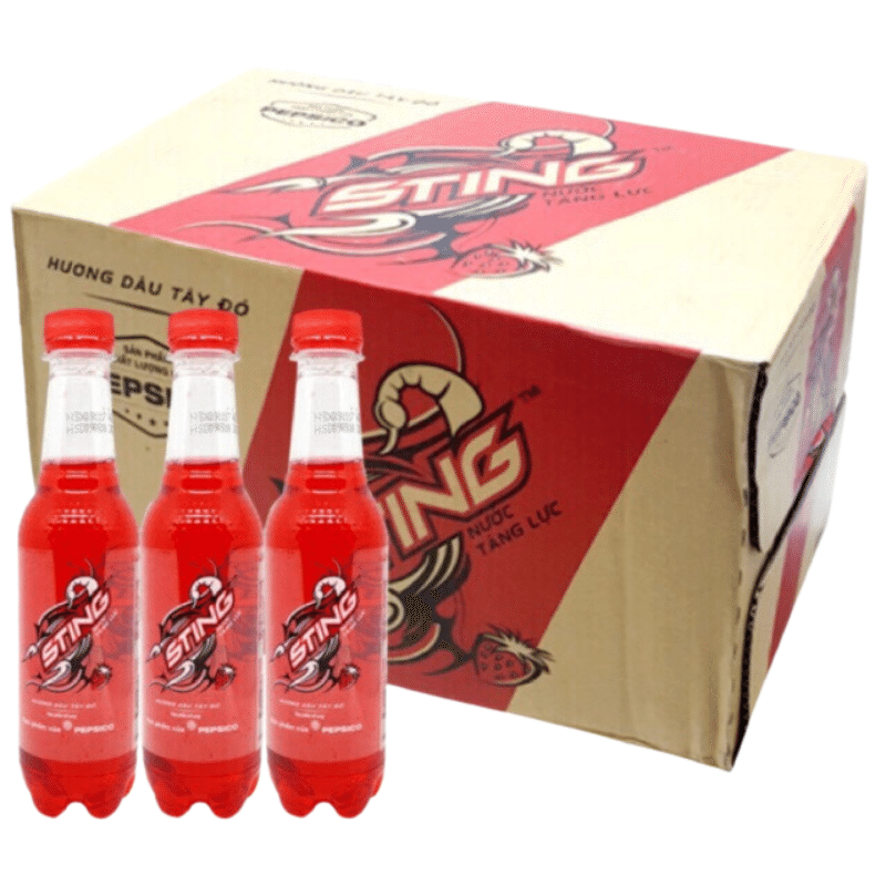 Sting Nuoc Tang Luc Energy Drink Strawberry Flavor 10.82oz pack of 24 1 개