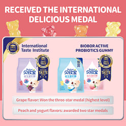 Biobor active probiotic gummy bear  for  children 7.94 oz