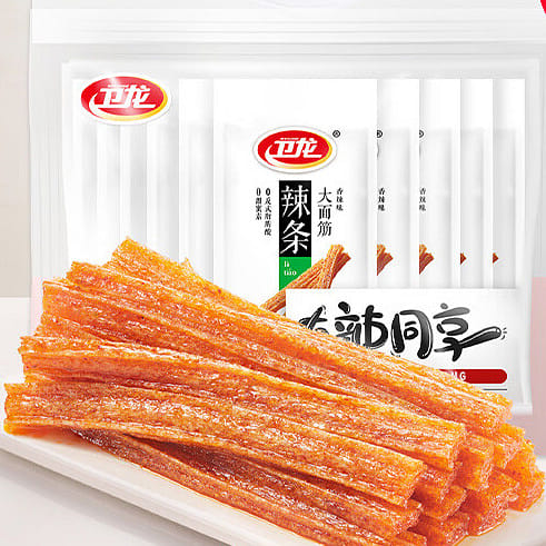 Weilong Spicy strips Big Gluten dried tofu Snack 650 g