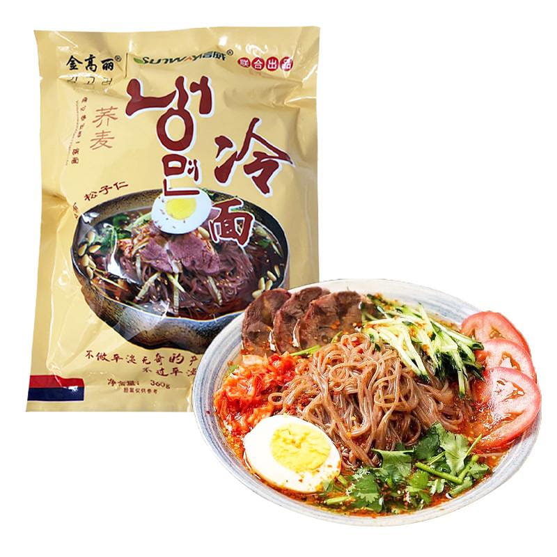 【东北风味】金高丽 朝族荞麦大冷面 朝鲜传统冷面 (含松子仁) 360 克