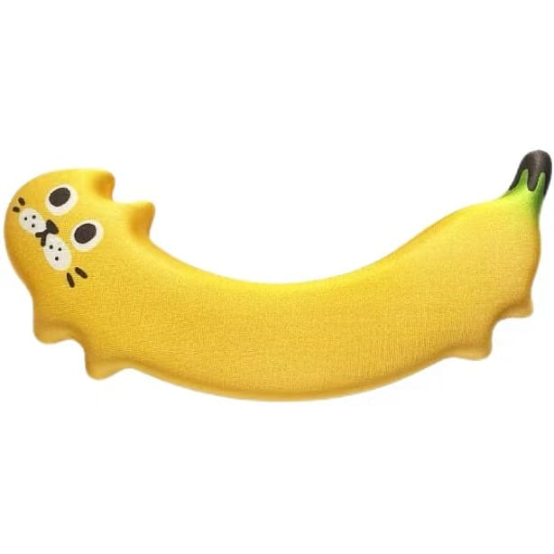 Mouse Mat Silicone Material Computer Office Cute Creative - Banana Cat 1 each