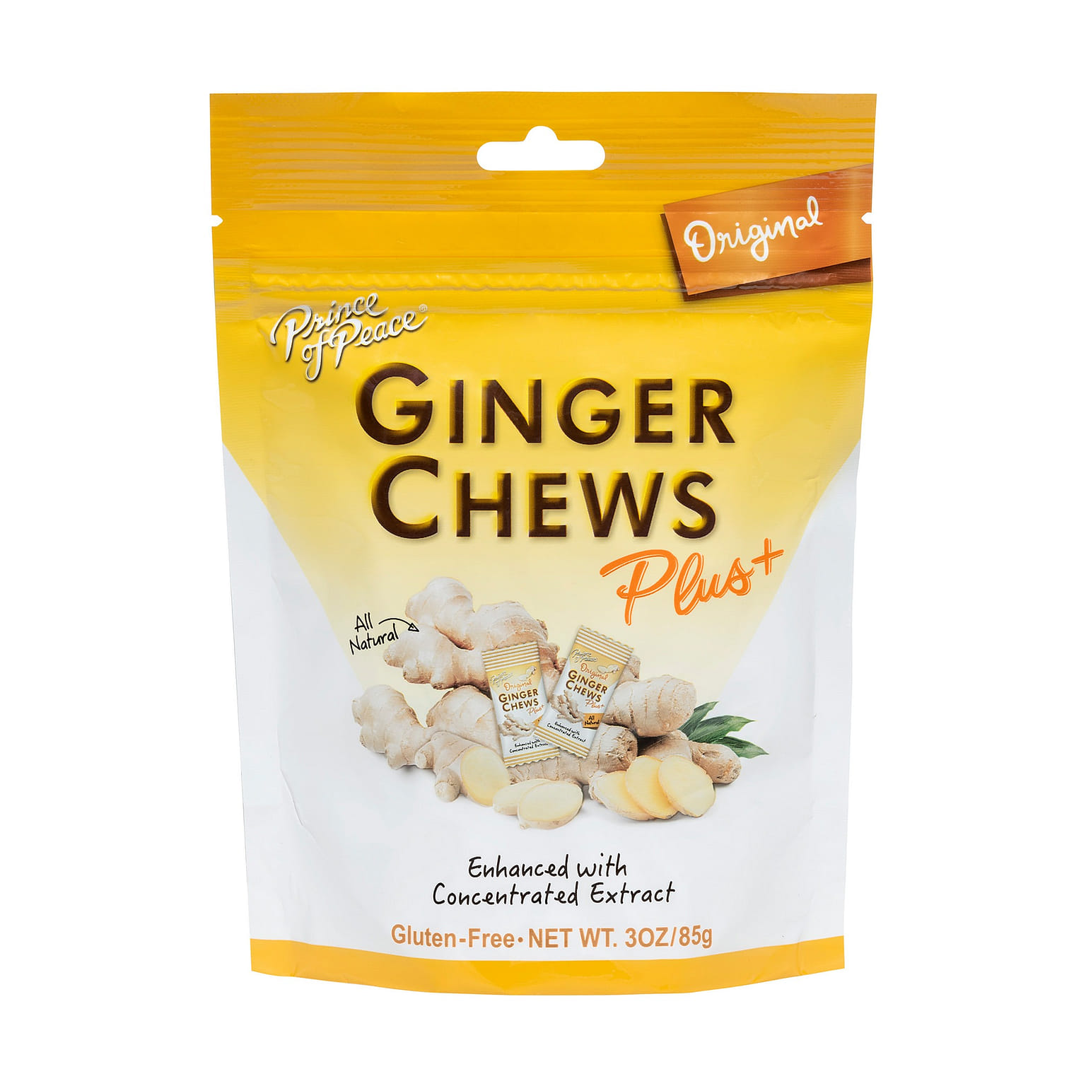 Prince of Peace Ginger Chews Plus+, Original, 3oz 1 개