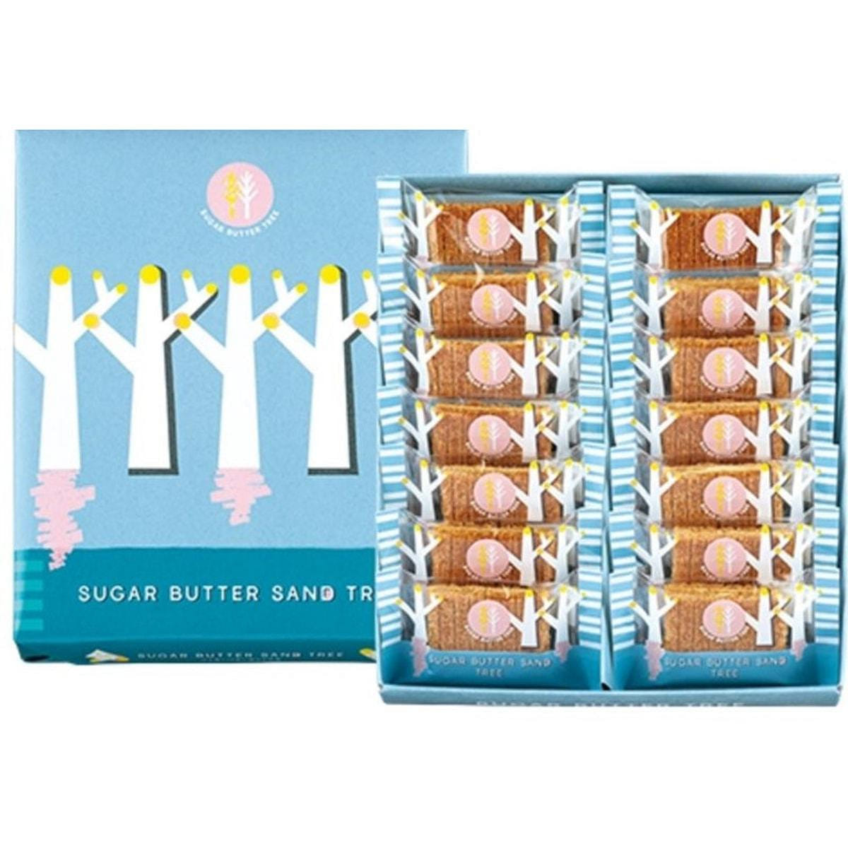 SUGAR BUTTER TREE White Chocolate Cookie 14 pcs 1 box