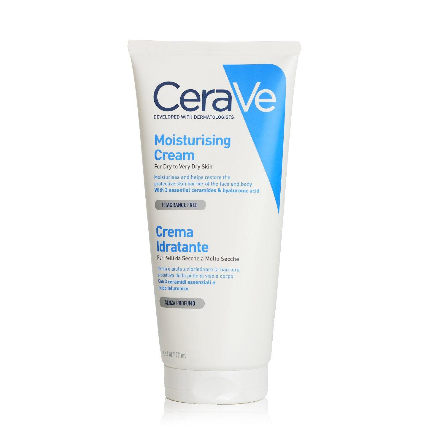 CeraVe Moisturising Cream For Dry to Very Dry Skin 177ml/6oz 177 มิลลิลิตร