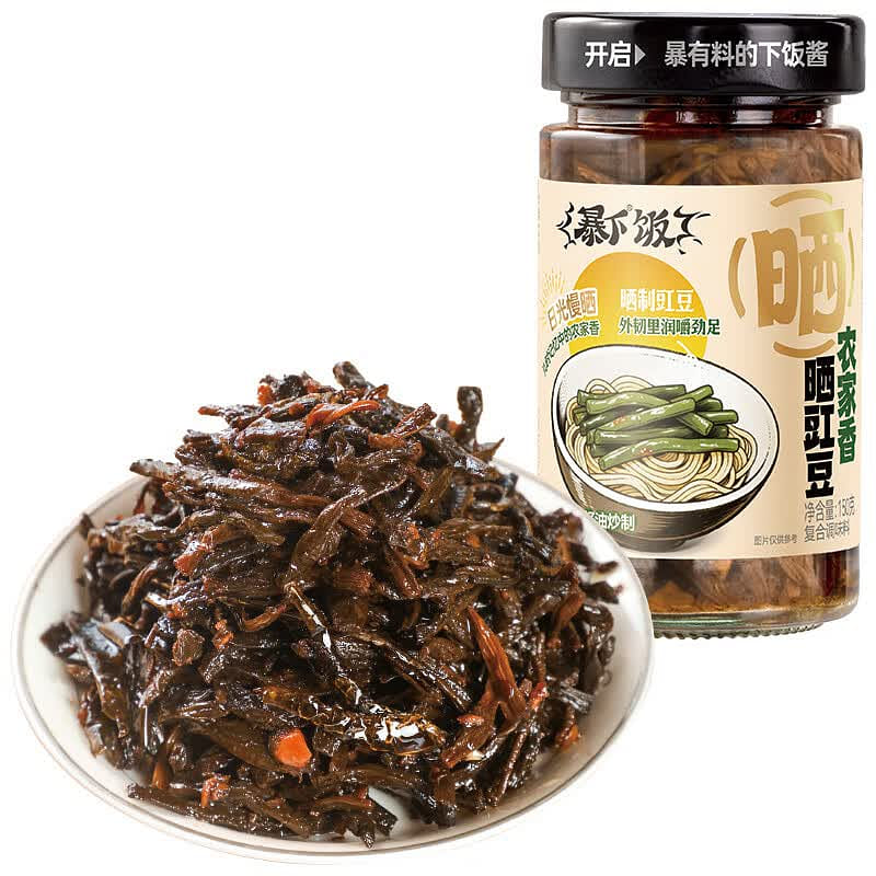吉香居 农家晒豇豆 下饭菜拌饭拌面干香酱香干豆角 150 克