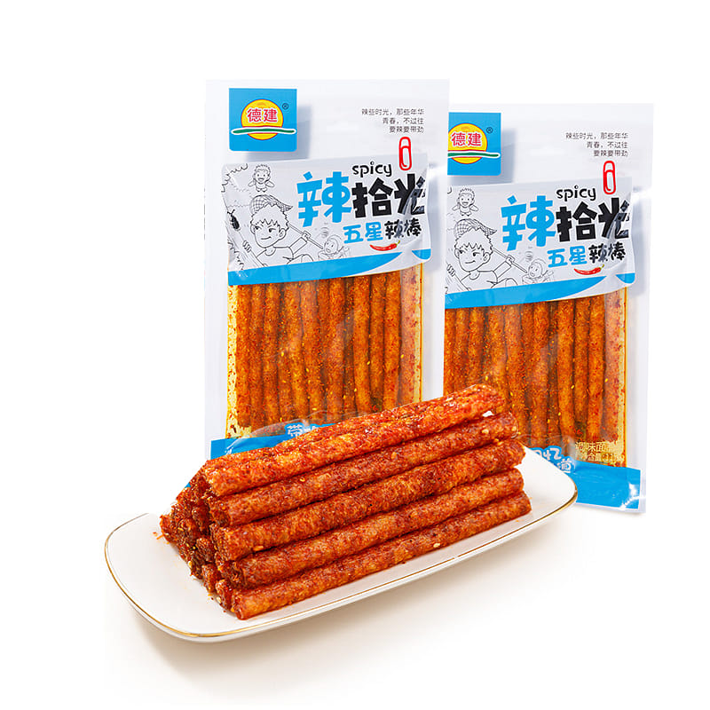 Dejian Spicy Sticks Spicy Gluten 116g*2 bags 232 กรัม