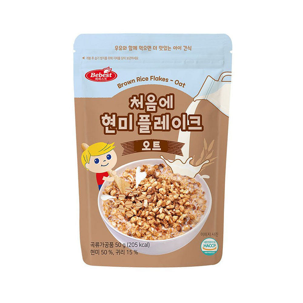Bebest The First Brown Rice Flakes Oats 50g 1 each