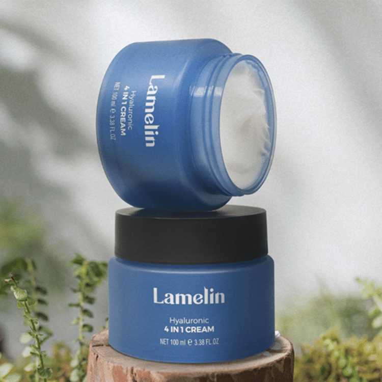 送料無料 店舗 韓国直球 Weee! - ヒアルロン酸4in1クリーム100ml LAMELIN - フェイスクリーム