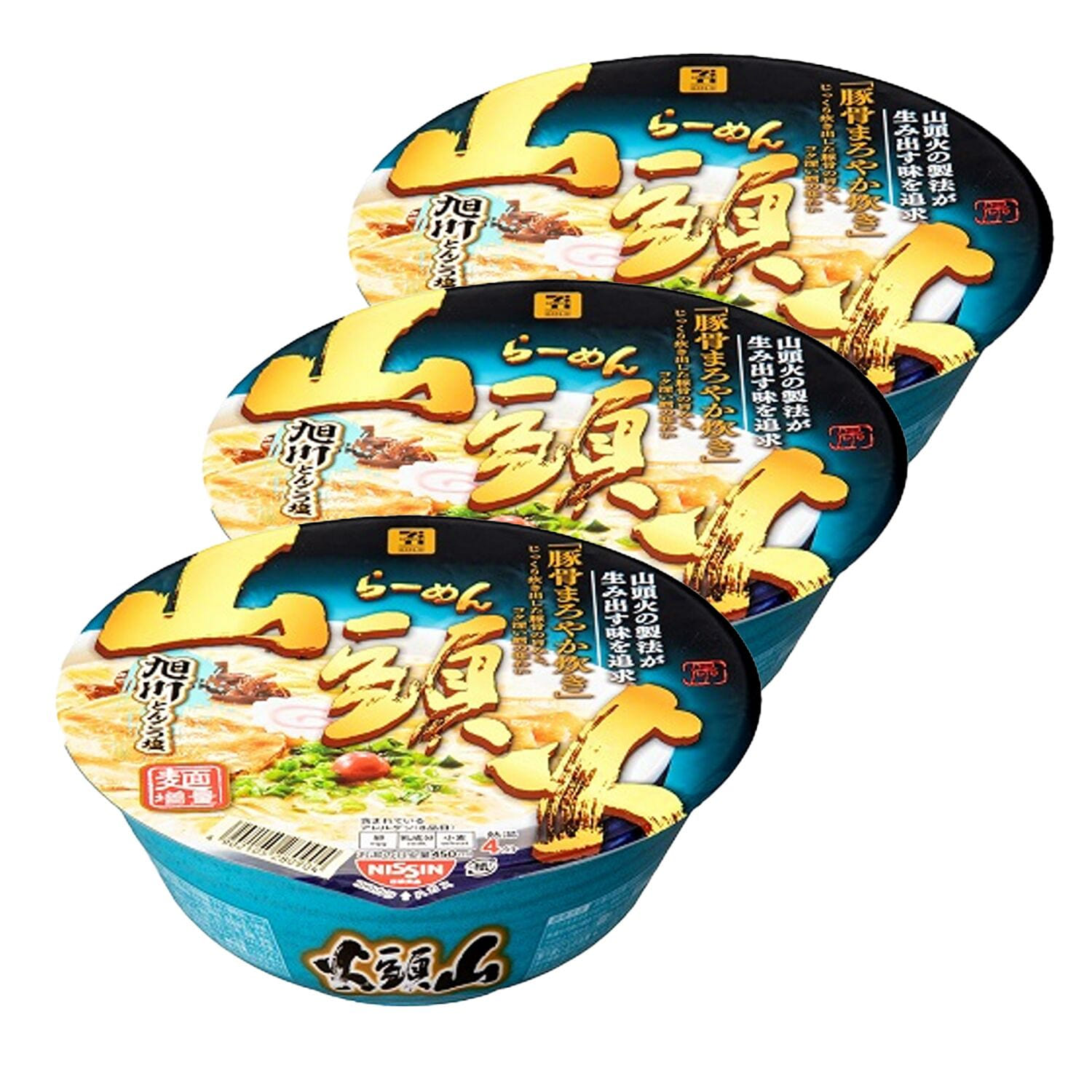 NISSIN Yamatouka Pork Bone Salt Ramen 133g x 3Bowl 1 each