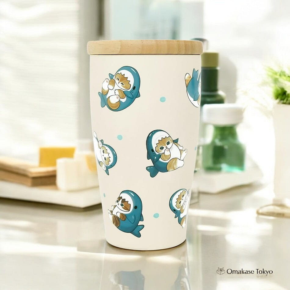 Mofusand Shark Nyan Stainless Steel Tumbler 240 그램