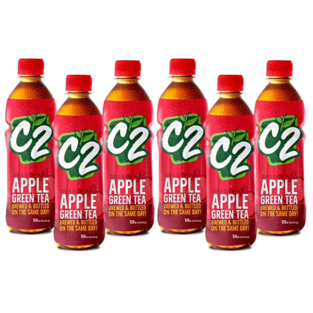 C2 Apple Green Tea 500 ml Pack of 6 1 개