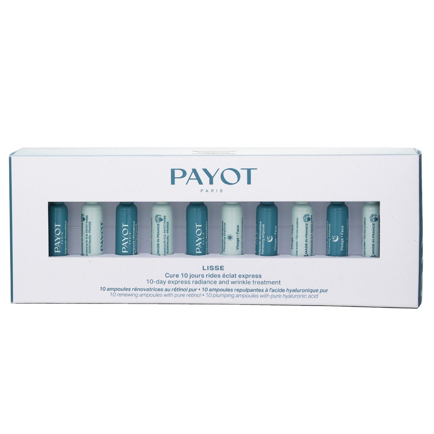 Payot Lisse 10-Day Express Radiance and Wrinkle Treatment 10x1ml/0.03oz 10 ml(ミリリットル)