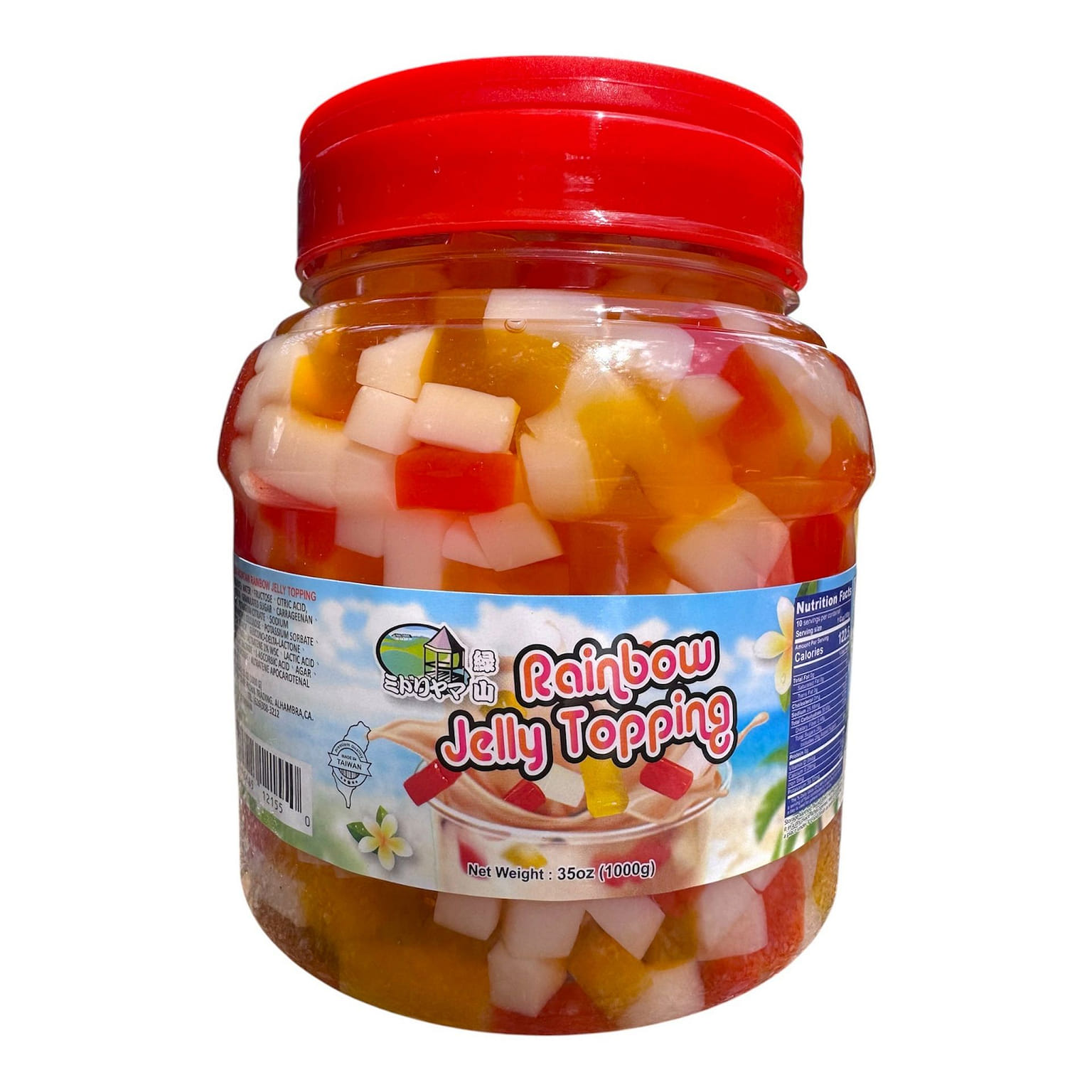 Rainbow Jelly Topping/Thach Tran Chau Ngu Sac 35 oz
