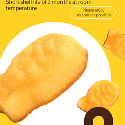 Hao you li Fish shaped cake (egg and milk flavor) 200g * 5 bags, 12 pieces/bag 1450 g