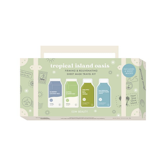 Tropical Island Oasis Rejuvenating Sheet Mask Travel Kit 1 each