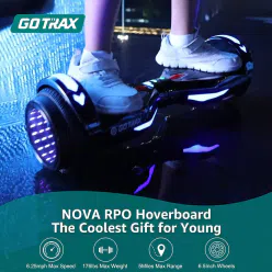GOTRAX Nova Pro 悬浮滑板,配备 6.5 英寸车轮,双 200W 电机,最高时速可达 6.2 英里 1 份