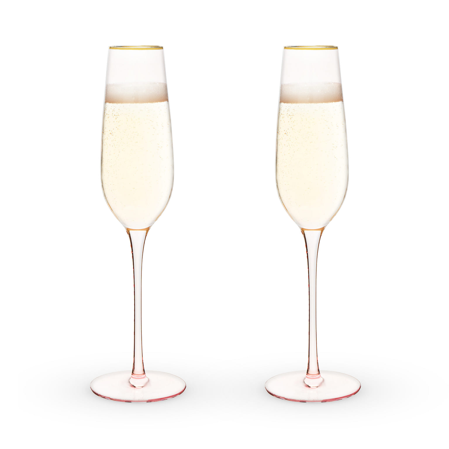 Rose Crystal Champagne Flute by Twine Living® (Set of 2) 2 個