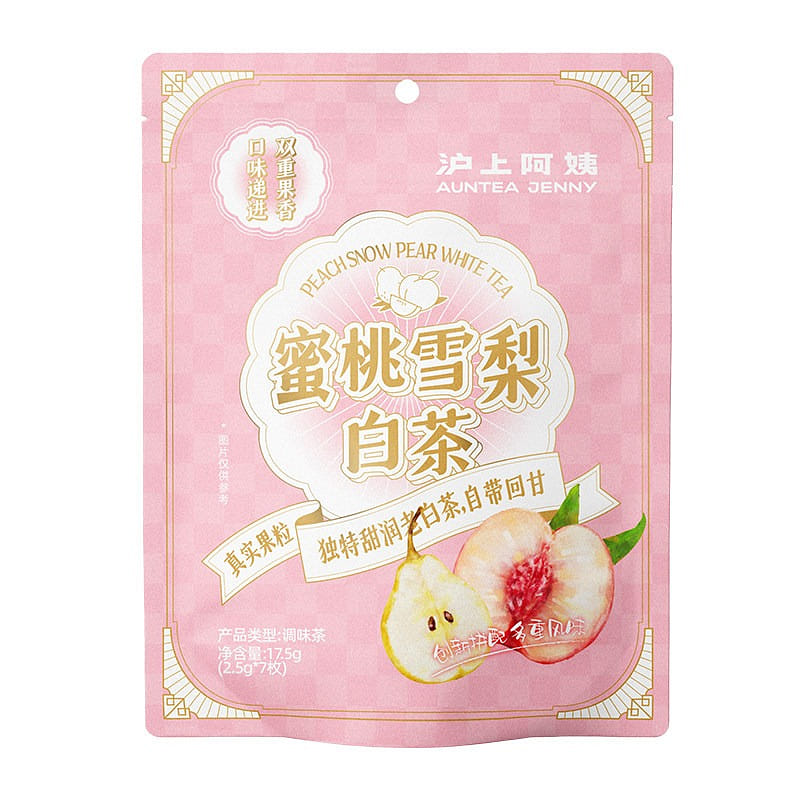 Auntea Jenny Honey Peach Snow Pear White Tea 17.5g 17.5 g