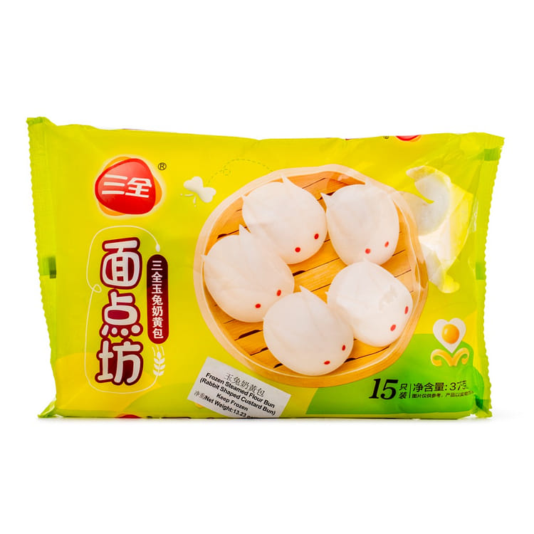 キャラクター BUN BUN Get San Quan Steamed Rabbit-Shaped Custard Buns, Frozen