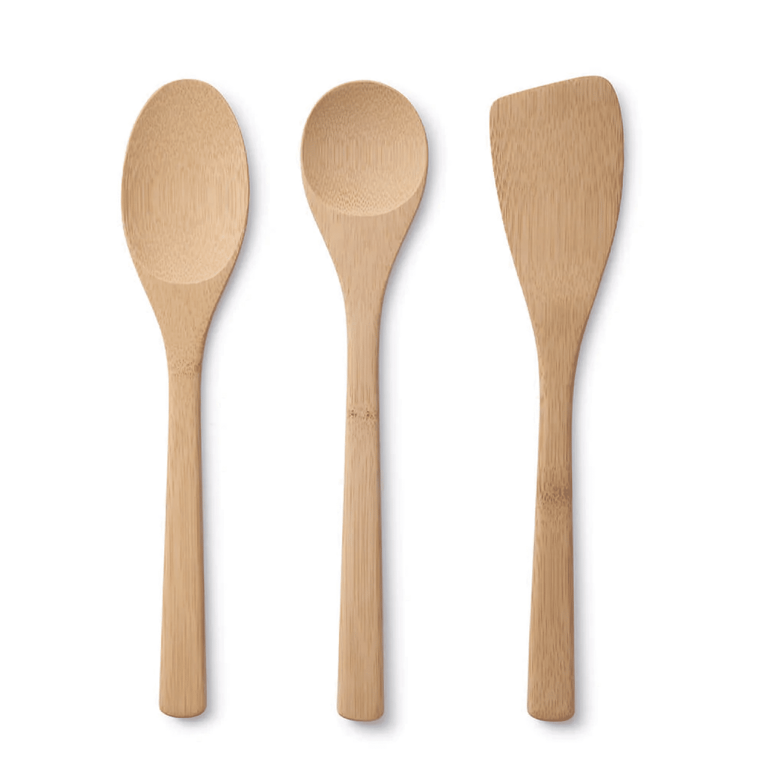 Bambu Kitchen Basics, Organic Bamboo Cooking Utensils (Set of 3) 1 case