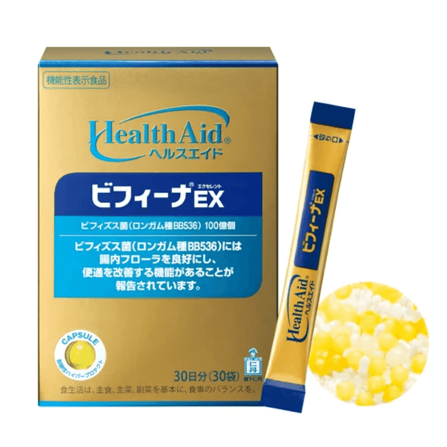 [Japan Direct Shipping] Japanese Domestic Version Morishita Jintan Bifina Crystal Probiotics/Lactic Acid Bacteria 10 Billion EX Enhanced Version 30 Packets 30-Day Supply 1 개