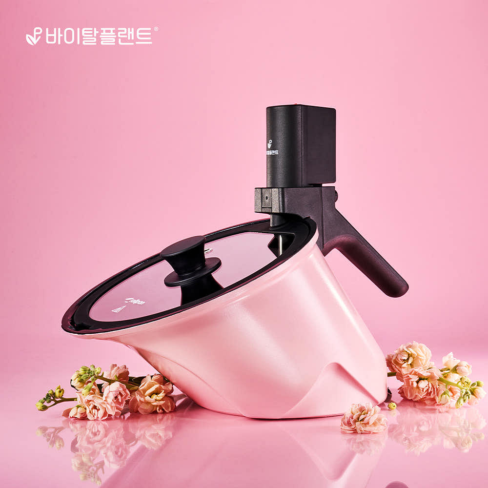 롤팬 NEW 오리지널 자동회전 냄비 - 핑크 100 그램
