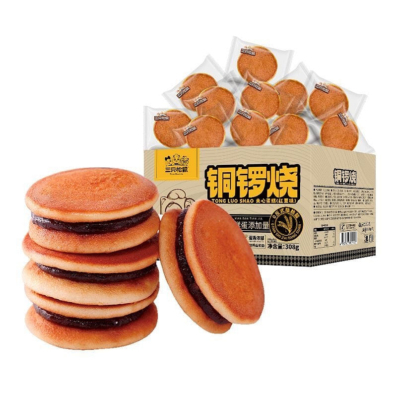 Three Squirrels Dorayaki (Red Bean Flavor) 308g 308 g