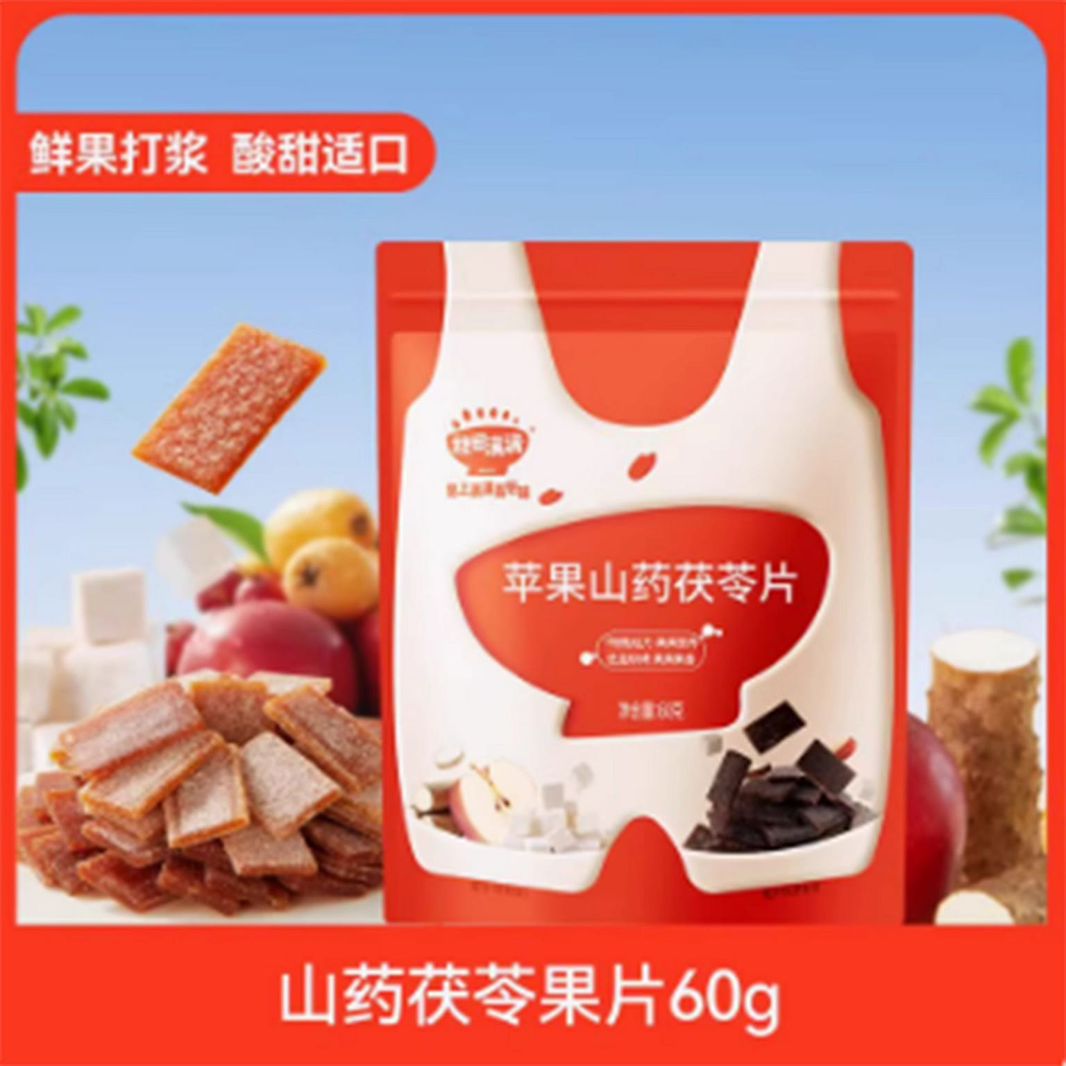 Akita Manman Apple, Yam and Poria Fruit Slices 60 กรัม