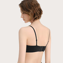 중국 직송 Ubras 통기 경사 탈부착 어깨끈 브라 - 블랙 C75 100 그램