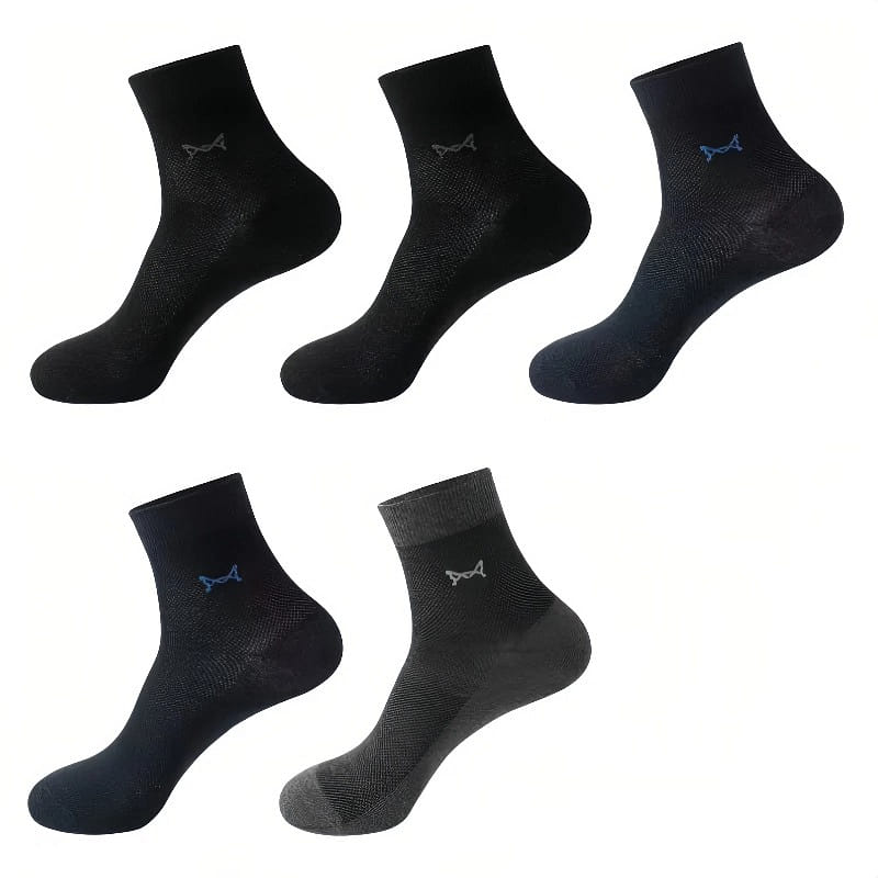 Miiow men's socks, 5 pairs/bag One size fits all 1 pack