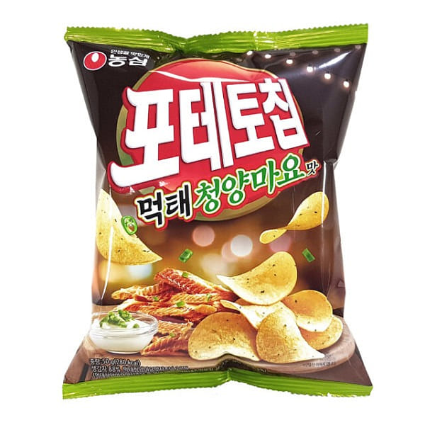 농심 포테토칩 먹태 청양마요맛 50g 1 개