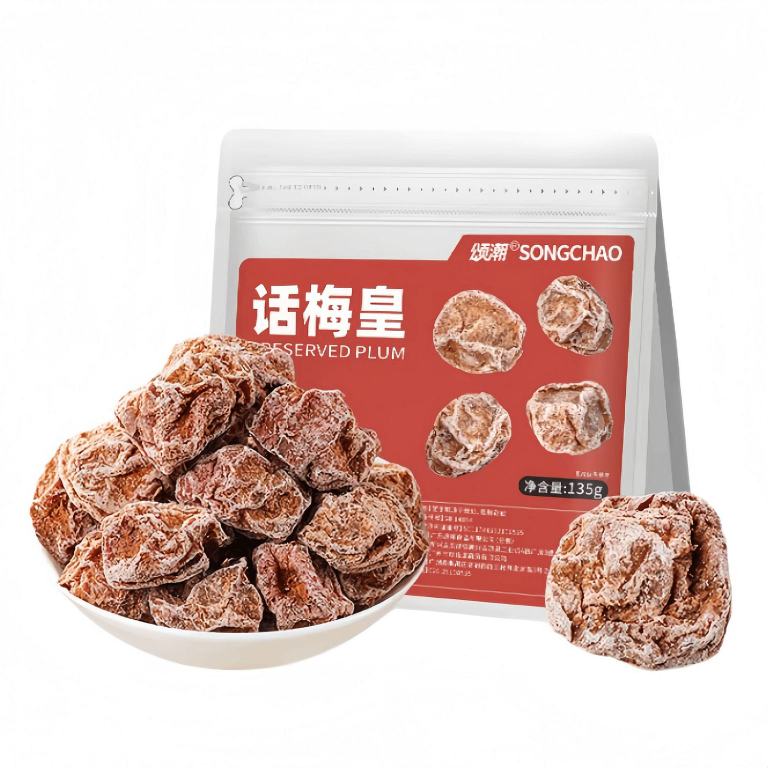 Extra Large Dried Preserved Plums 135g*1 Bag 135 g