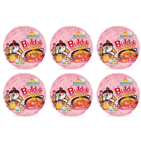 weee_instant_Samyang Buldak Ramen Carbonara Hot Chicken Flavor (6 Bowl) 1 each
