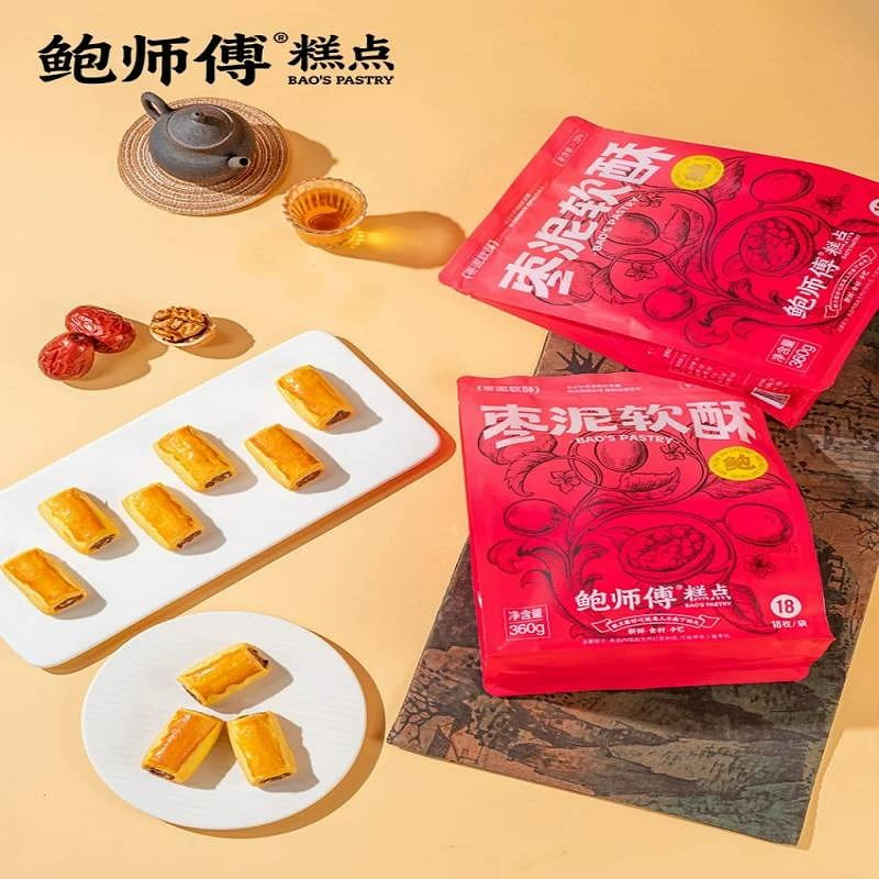 Bao's Pastry Jujube Paste Soft Crispy 360g 360 g