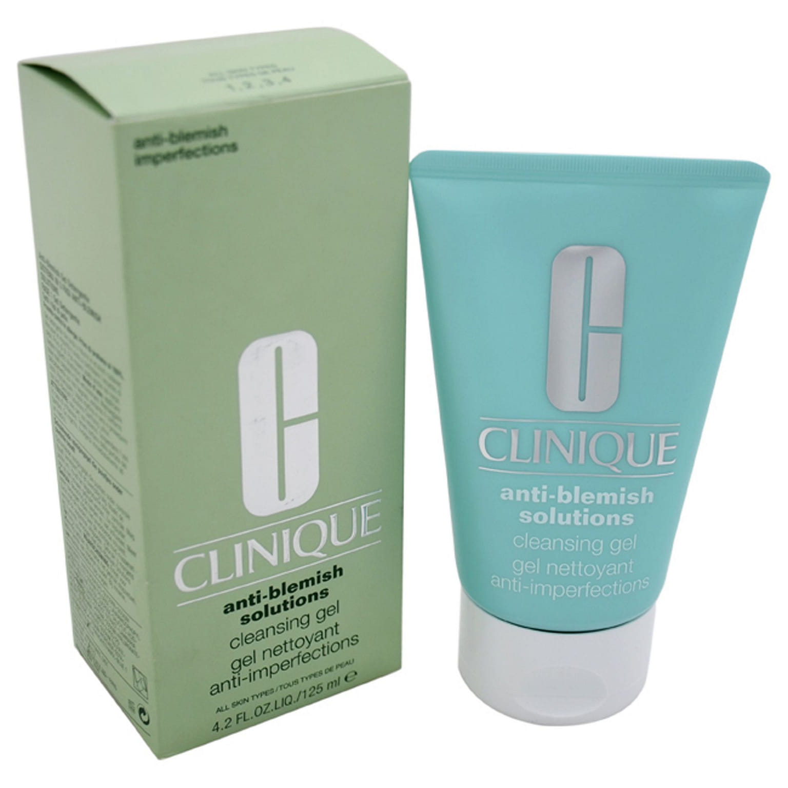 클리니크 안티 블레미쉬 솔루션 클렌징 젤 - 모든 피부 타입용 (남녀 공용) - 120ml (4.2oz) 4.2 온스