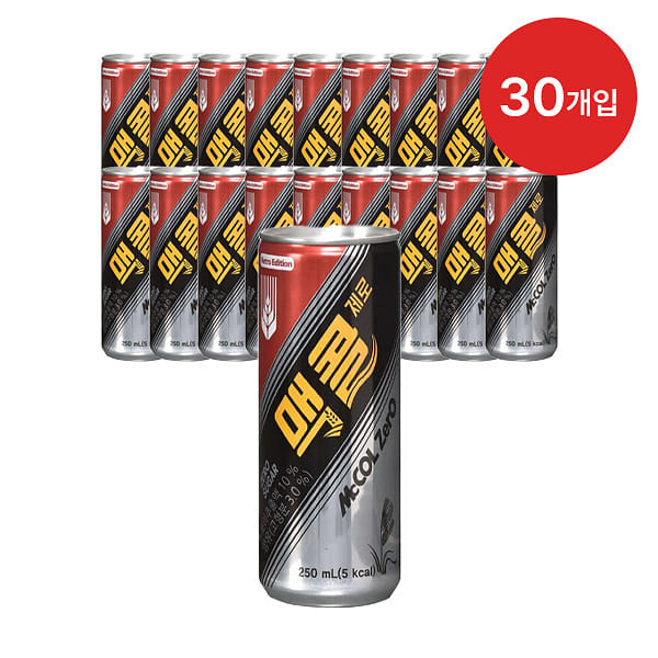 맥콜 제로 (250ml x 30개입) 1 케이스