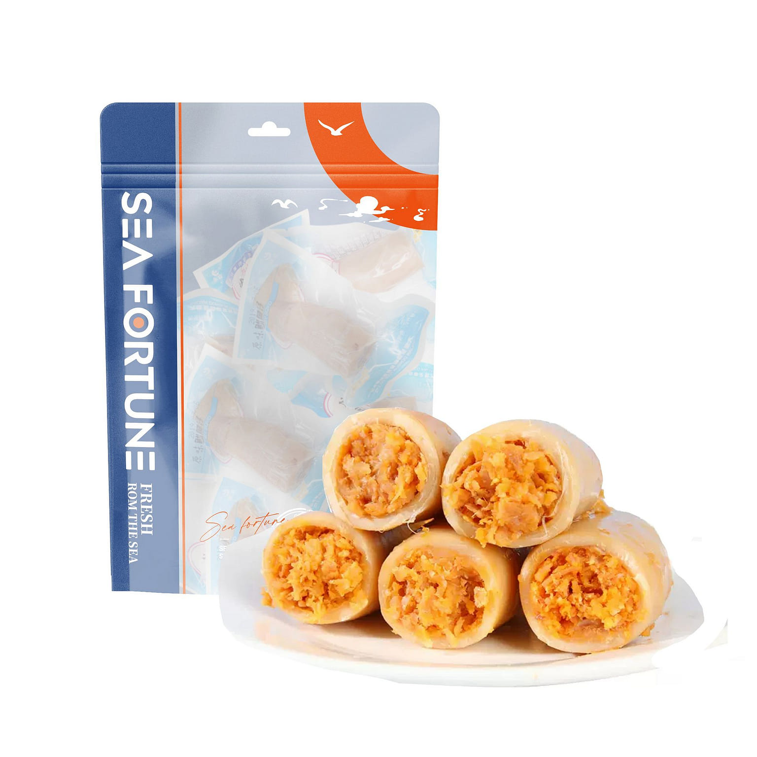 Sea Fortune Small squid spicy Healthy seafood snack Ready to eat seafood 250 グラム