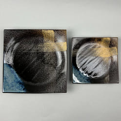 Made-in-Japan Shin Nishiki Square Appetizer Plate in 6.6" 1 each