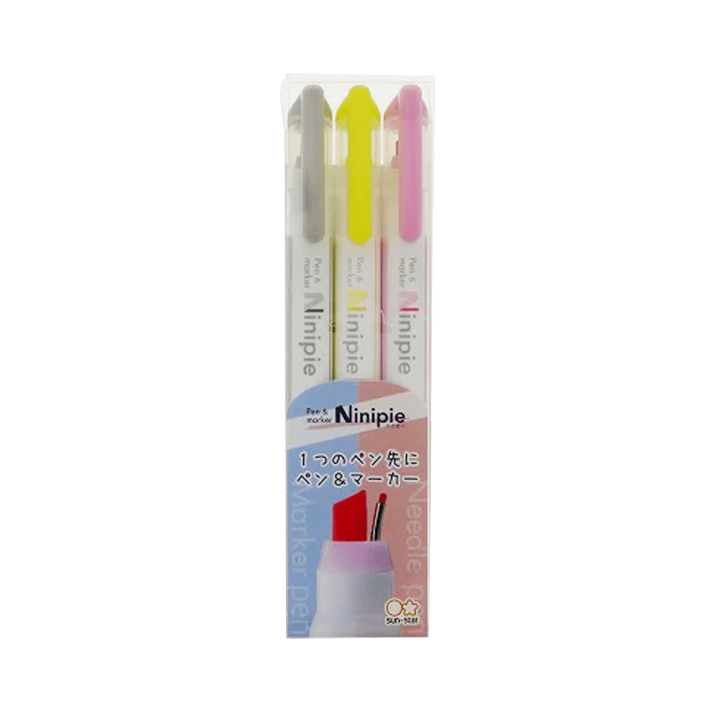 Sun star Ninipie pens markers S4539648 3pcs 1 개