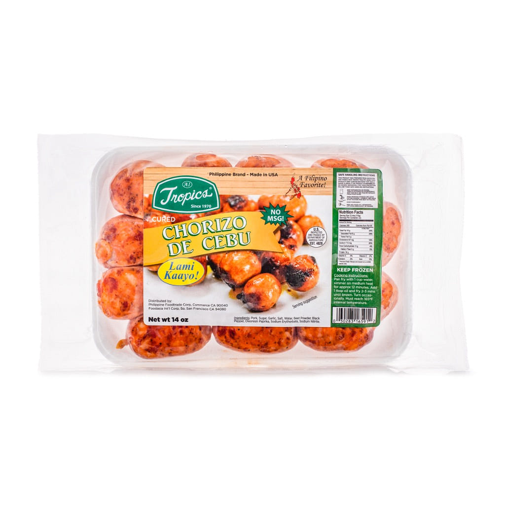 Tropics Chorizo de Cebu, Frozen 14 oz