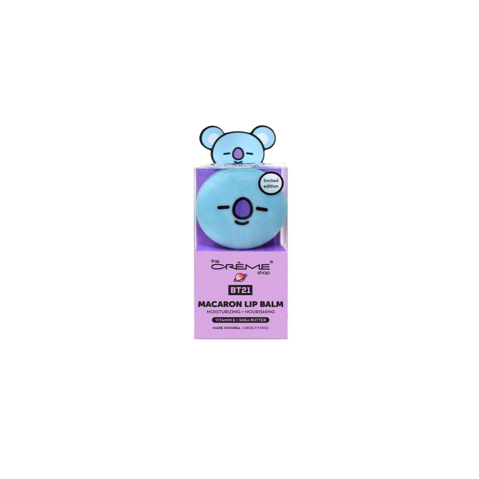 THE CREME SHOP Macaron Lip Balm - BT21 Koya Acai Berry 1 개
