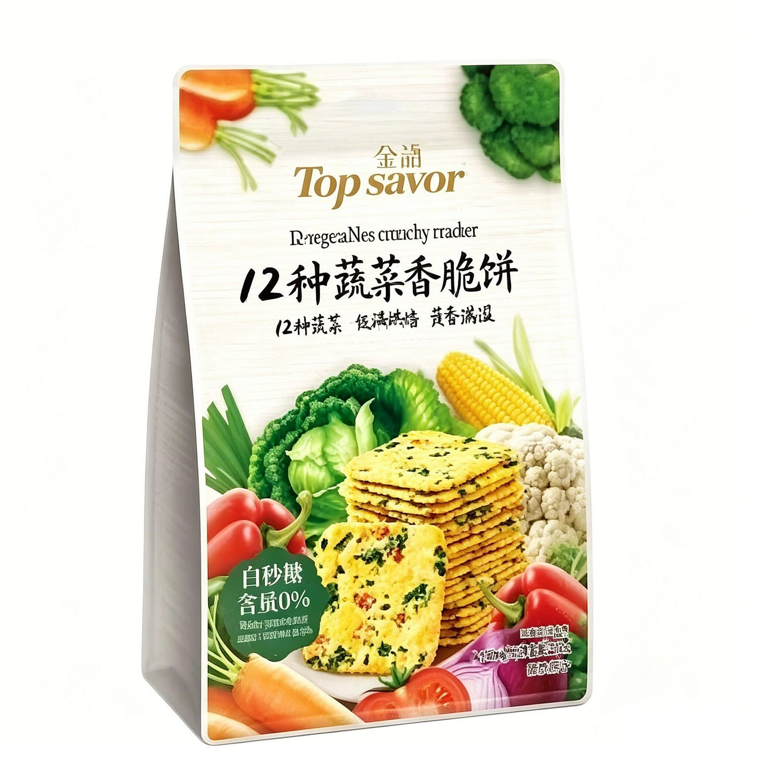 12 kinds of vegetable crispy biscuits 208g 208 g