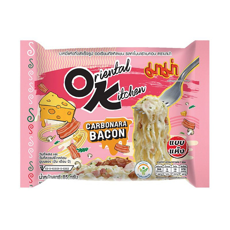 Mama Instant Noodles Carbonara Bacon Flavor 1 개